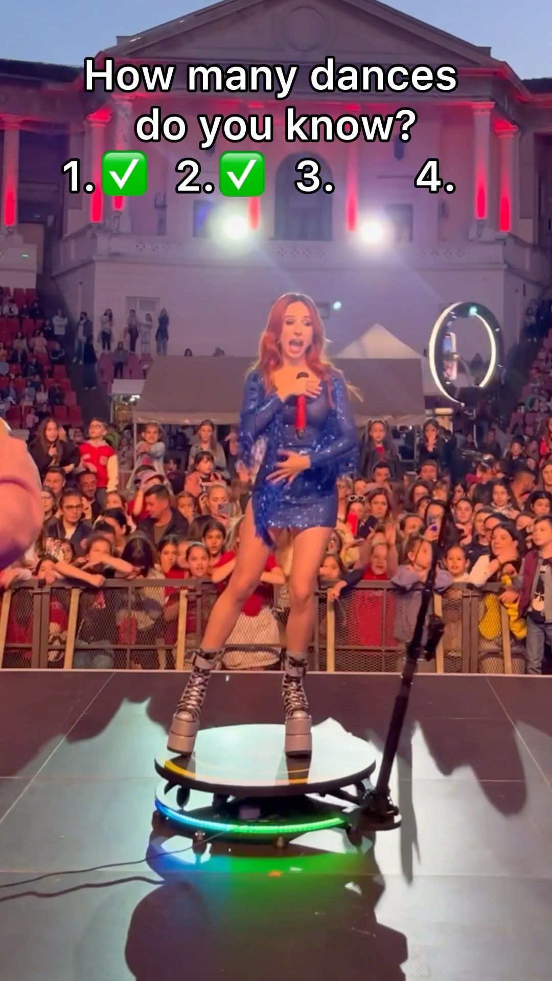 How many dances do you know? #360 #DanceChallenge #Concert | Andra Gogan